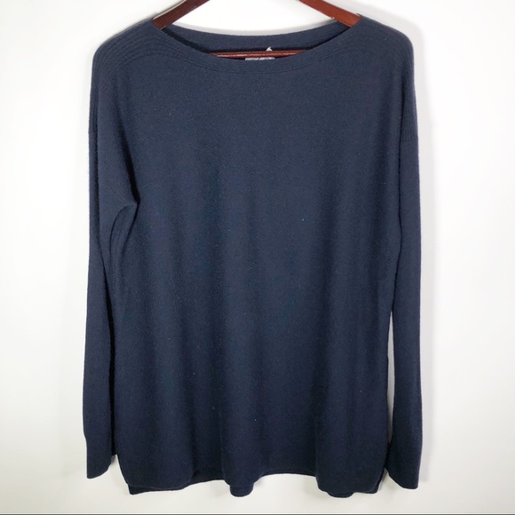 Vince Sweaters - VINCE Horizontal Rib Cashmere Sweater Large